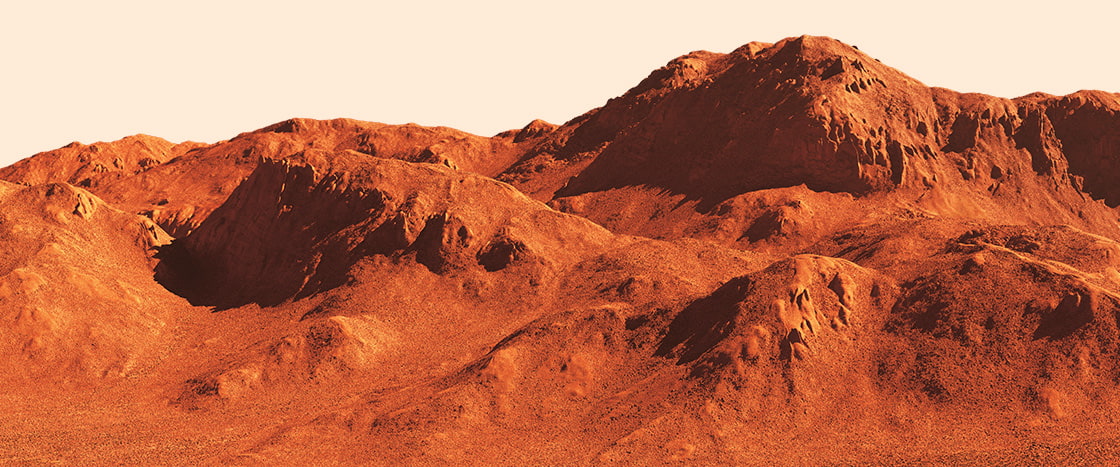 Image of landscape on Mars
